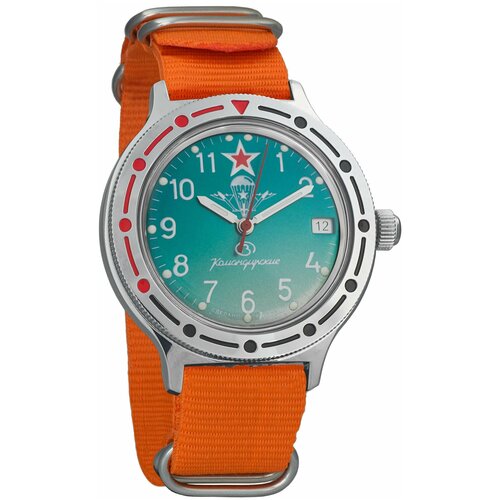 Наручные часы Восток Командирские, оранжевый наручные часы командирские автоподзавод 12 921307 серебряный