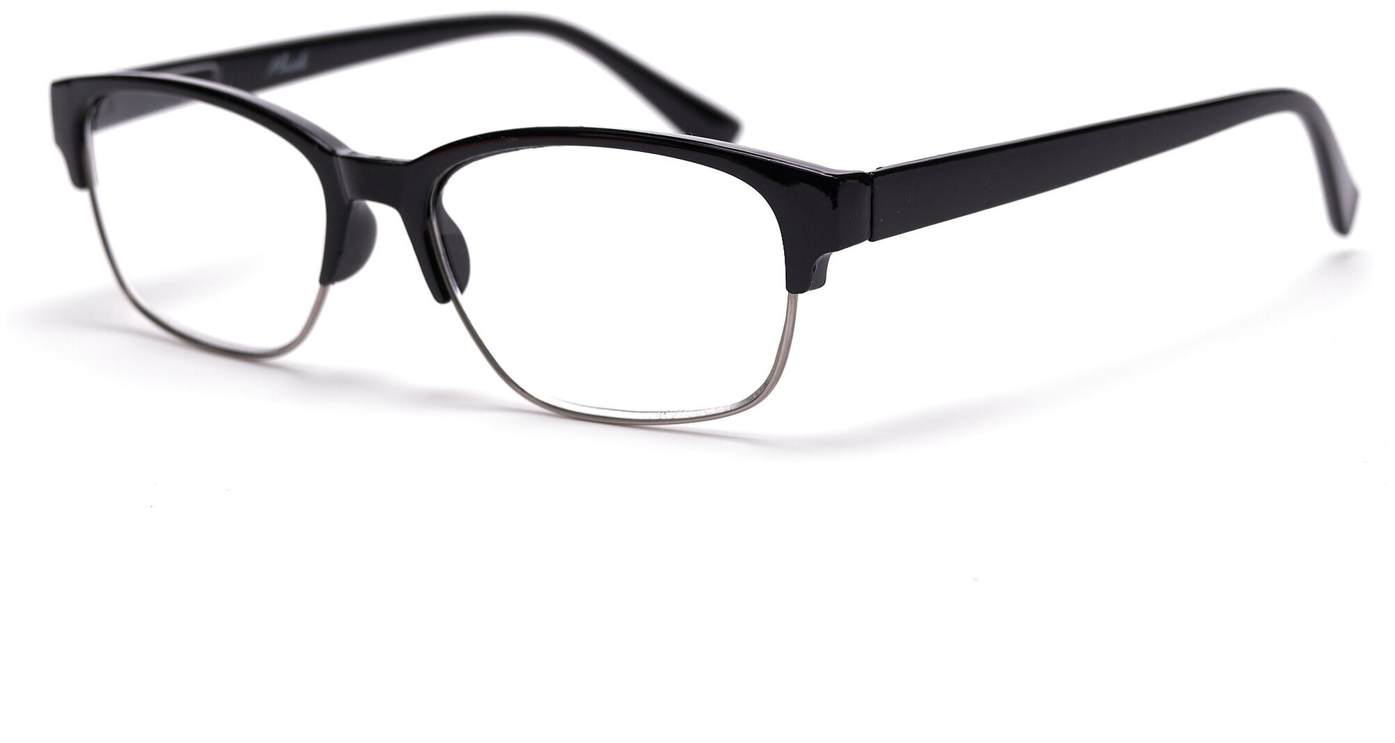 Готовые очки для зрения Marcello GA0141 С1 с диоптриями +1.5/Мужские очки для чтения/Wayfarer/Флексовое крепление дужек