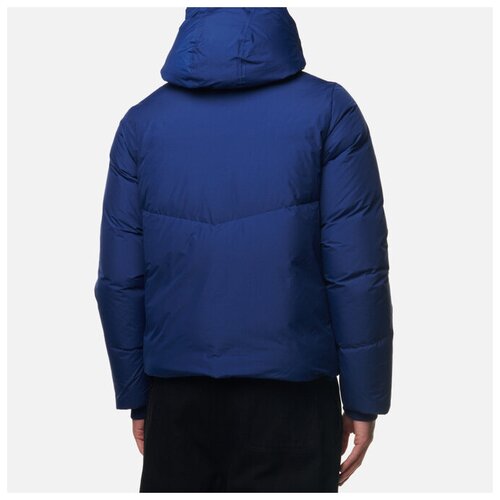 фото Мужской пуховик k-way hugol thermo soft touch синий, размер m