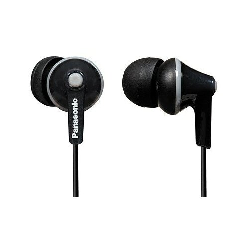 Наушники вкладыши Panasonic RP-HJE125E 11м черный проводные в ушной раковине 354900₽