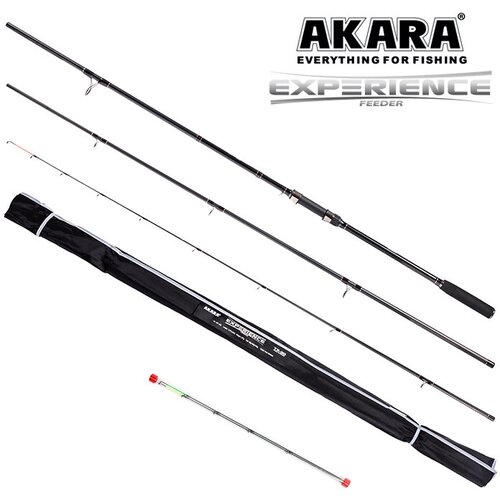 Удилище штекерное угольное фидерное 3 колена Akara Experience Feeder TX-30 (30-60-90) светоотражающие удилища 50 см спиральные светоотражающие удилища для защиты от птиц сельскохозяйственные садовые украшения декор