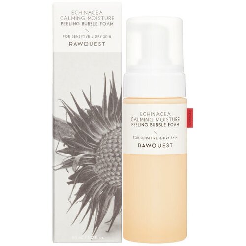 RAWQUEST Echinacea Calming Moisture Peeling Bubble Foam Увлажняющая успокаивающая кислородная пилинг-пенка для умывания с экстрактом эхинацеи