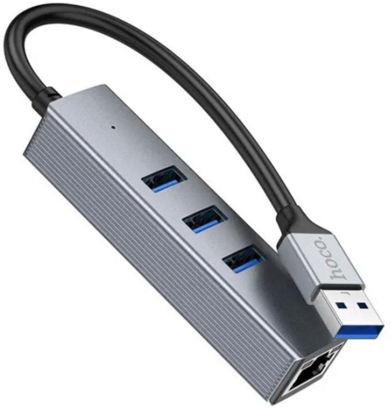 Внешняя сетевая карта USB HUB 30 плюс RJ45 с подключением к локальной сети интернет