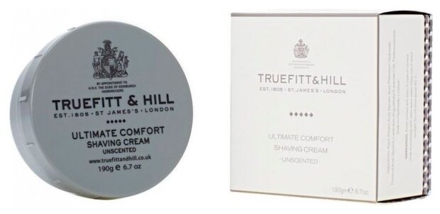 TRUEFITT & HILL Крем для бритья для чувствительной кожи Ultimate Comfort в банке 190 г