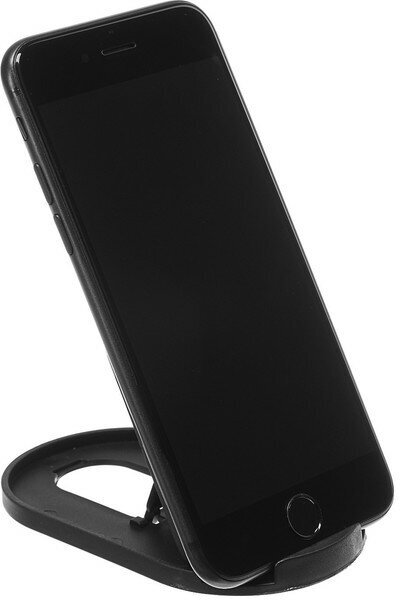 Подставка для телефона LuazON складная регулируемая высота резиновая вставка чёрная