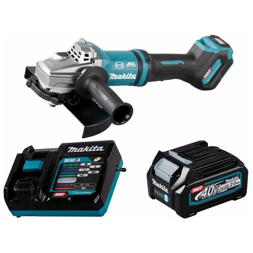 Шлифмашина угловая аккумуляторная 40В XGT 230мм Li-Ion 1x2Ач Makita GA038GA101 шлифмашина угловая аккумуляторная 40в xgt 150мм li ion 2x2 5ач makita ga036gd201