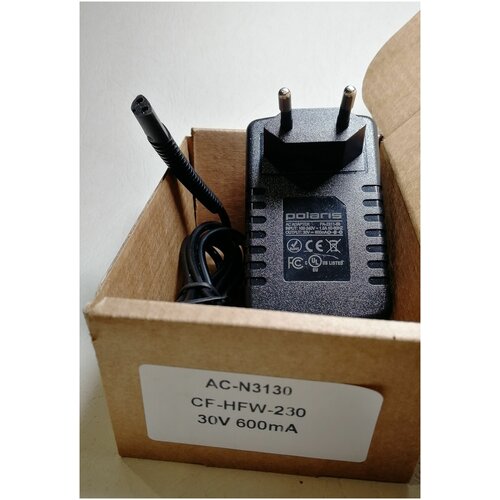 блок питания для пылесосов polaris pvcs 30v 600ma 18w cf hfw 230 Зарядное устройство для пылесоса Polaris PVCS 7090, 5090, 4000 30V 0.6a DC 2 Pin.