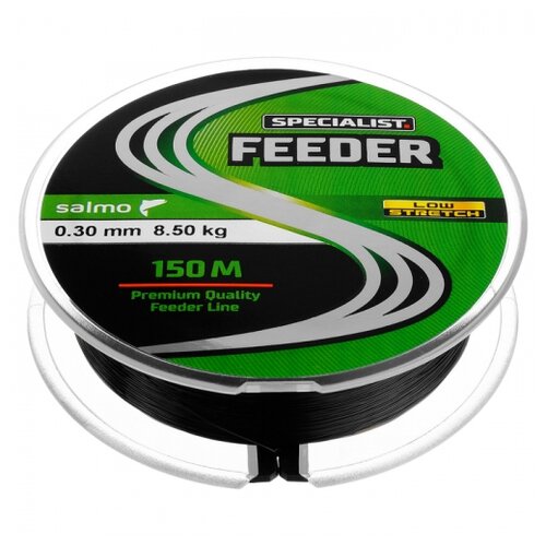 фото Монофильная леска salmo specialist feeder черный/красный 0.3 мм 150 м 8.5 кг