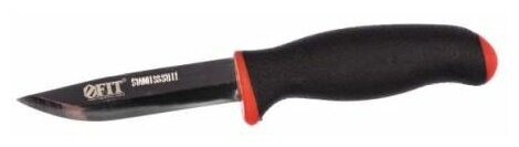 Нож строительный, нерж. сталь, прорезиненная ручка | код 10611 | FIT (2шт. в упак.)