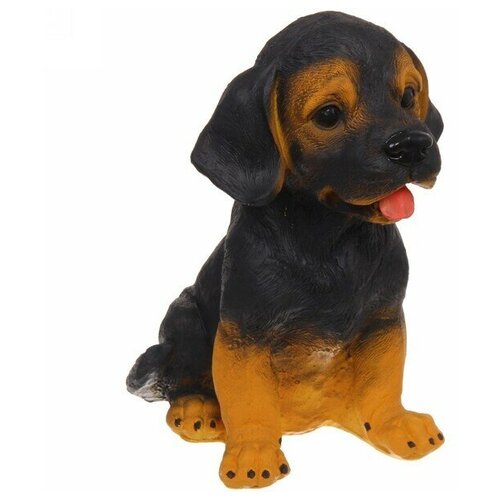 садовая фигура щенок ротвейлера 28см Фигура из гипса «Щенок Ротвейлера» 28 см