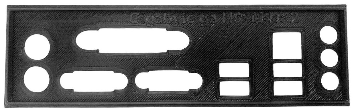 Пылезащитная заглушка задняя панель для материнской платы Gigabyte ga-H81M-DS2 черная