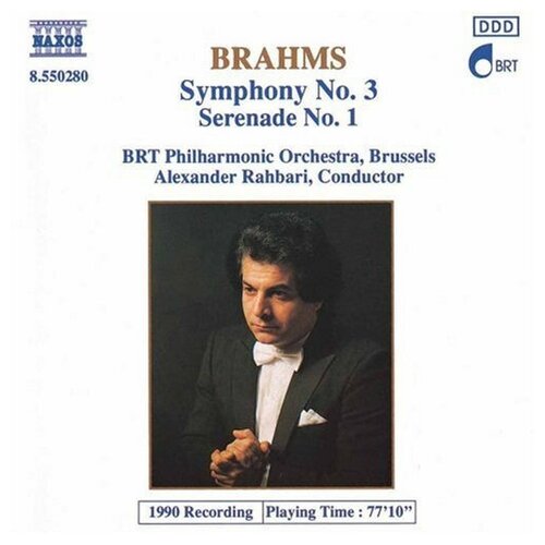Brahms - Symphony 3 / Serenade 1- Naxos CD Deu (Компакт-диск 1шт) williams symphony 1 sea bournemouth symphony paul daniel 2004 naxos sacd deu компакт диск 1шт vaughan