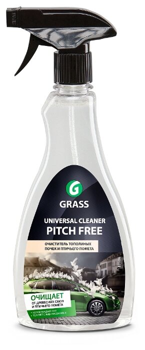 Очиститель кузова GraSS от тополиных почек и птичьего помета Universal Cleaner Pitch Free, 0.5 л