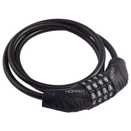 фото Замок велосипедный кодовый нора-м №21, 6х800, черный