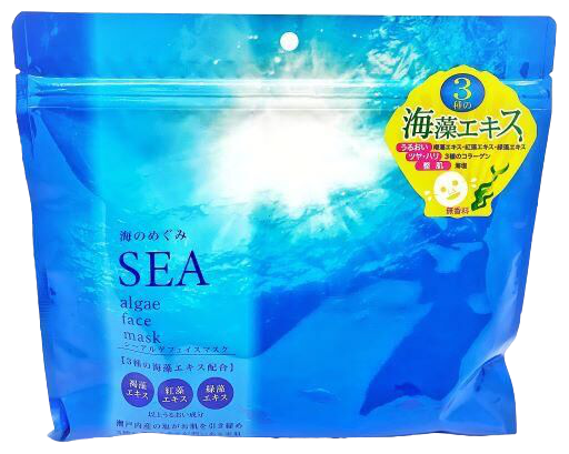 Маски для лица SPC Sea Algae Face Mask, с экстрактом морских водорослей и коллагеном, 30 шт.