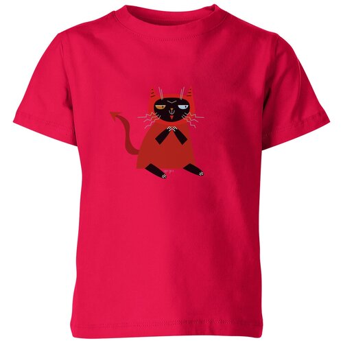 Футболка Us Basic, размер 4, розовый мужская футболка дьявольский кот 2xl белый
