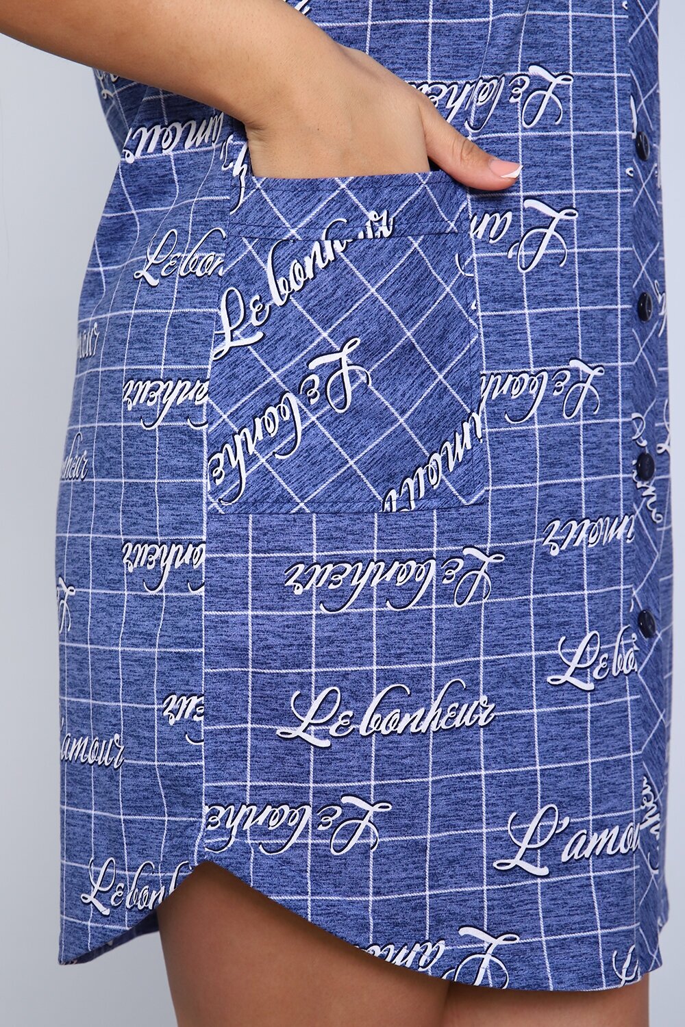 Халат женский, рубашка, размер 48 - фотография № 10