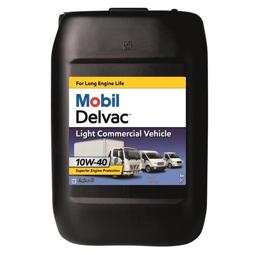 фото Минеральное моторное масло mobil delvac lcv 10w-40, 20 л