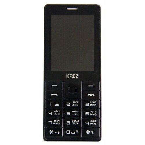 Телефон KREZ PL202B DUO, 2 SIM, черный