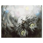 Menglei Картина по номерам ''Кошечка в мечтах'' 30x40 см (ME1074) - изображение