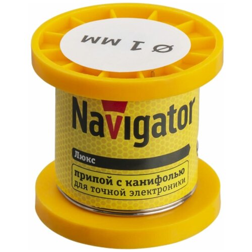Припои с канифолью ПОС-61 Navigator NEM-Pos02-61K-1-K50