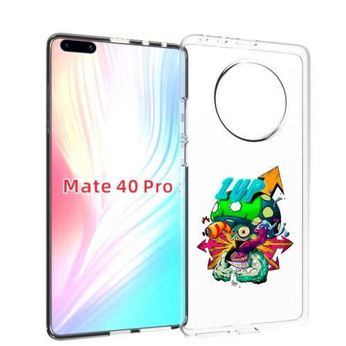 Чехол MyPads сильный гриб абстракция для Huawei Mate 40 Pro (NOH-NX9) задняя-панель-накладка-бампер чехол mypads франклин абстракция для huawei mate 40 pro noh nx9 задняя панель накладка бампер