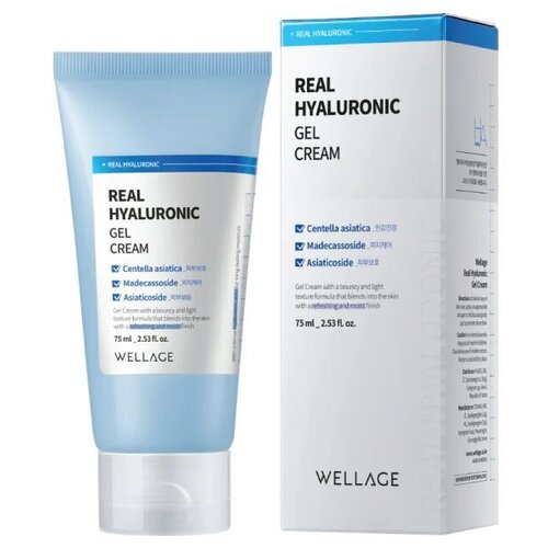 Крем гель для лица увлажняющий корейская косметика Real Hyaluronic Gel Cream