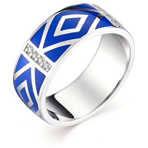 фото Алькор кольцо с 16 фианитами из серебра 01-0940-эм39-00, размер 17