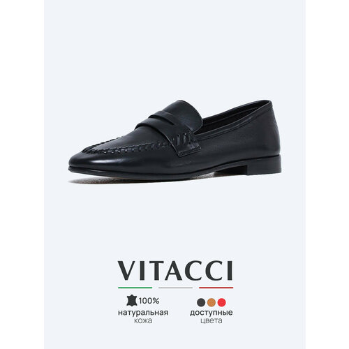 фото Лоферы vitacci, размер 37, черный