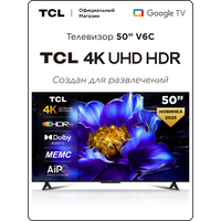 Телевизор TCL 43" V6C 4K HDR Google TV