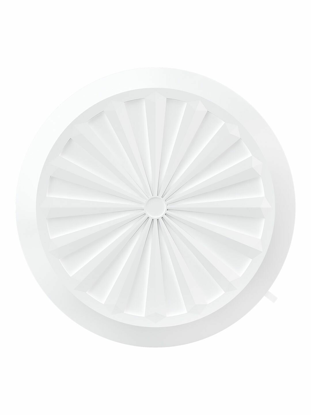 Решетка вентиляционная RKU фланец D90-160 регулируемая D180 пластик ERA