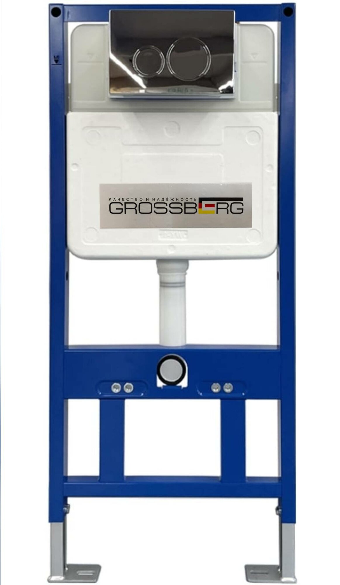 Комплект инсталляции GROSSBERG 3в1 AJ 200+SD003 с кнопкой хром