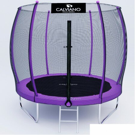 Батут Calviano Outside Master Purple 252 см - 8ft (внешняя сетка, с лестницей)