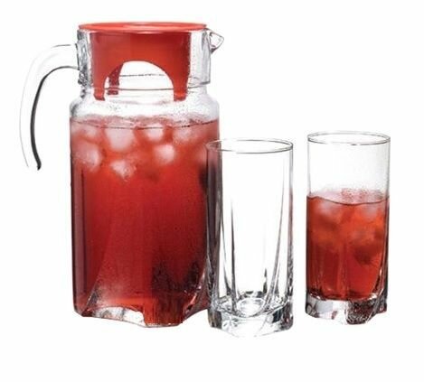 Набор Pasabahce Kosem, графин и стаканы, стекло, 7 предметов. — фото 1