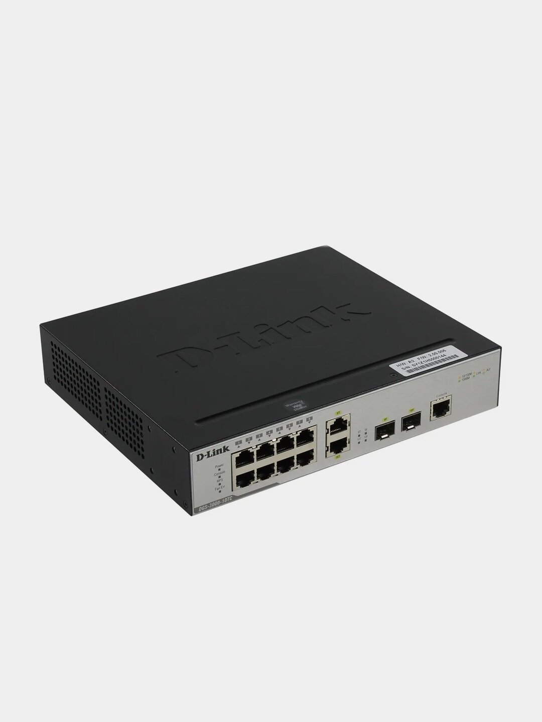 Коммутатор D-Link DGS-3000-10TC, 8 LAN-портов, автоопределение MDI/MDIX, уровень 2 — фото 1