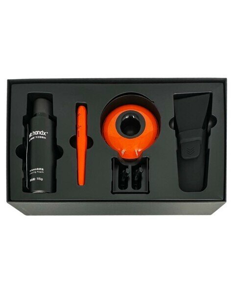 Бритвенные Станки Xiaomi Набор для бритья Huanxing Stellar Black Hole H906-6 Orange с аксессуарами, оранжевый, стильный дизайн.