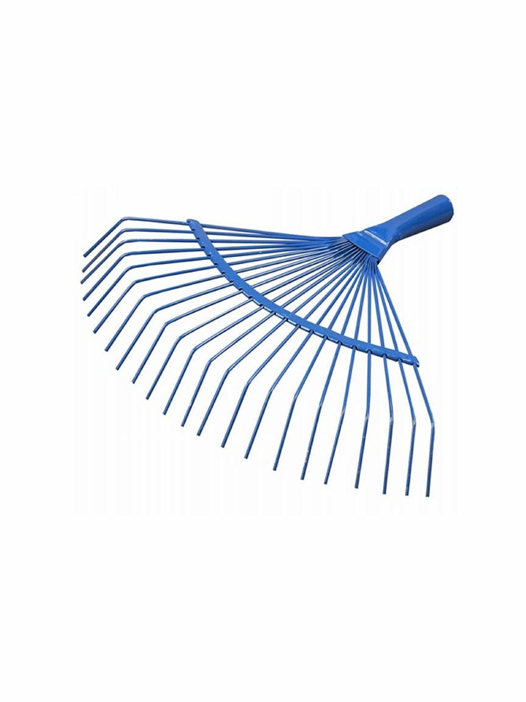 Грабли веерные 22 зуба(Без черенка) проволочные порошковый окрас РусТрейд