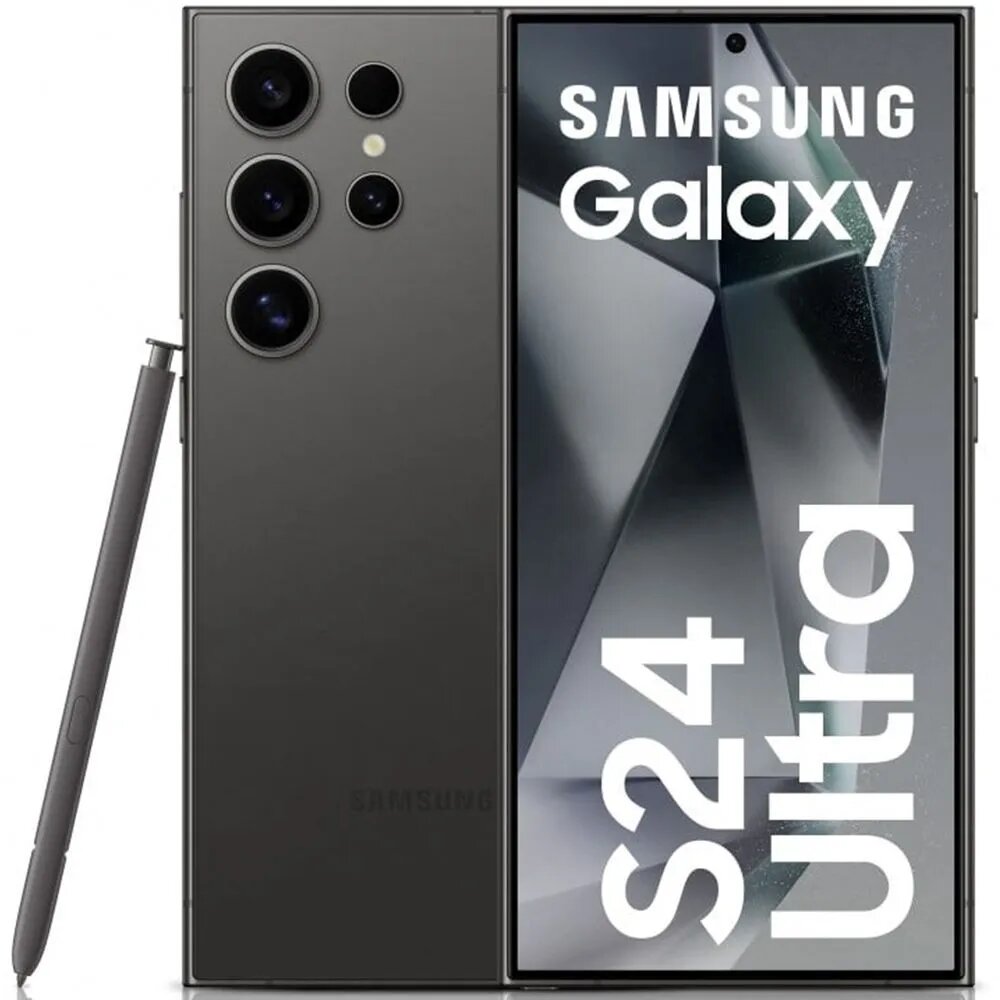 Смартфон Samsung Galaxy S24 Ultra, 12ГБ/256ГБ, 6.8", экран 4К, черный