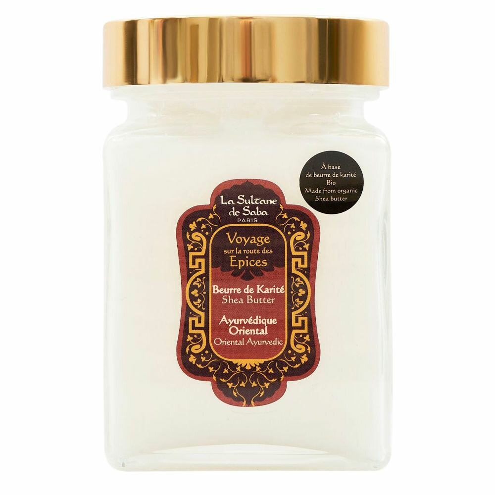 LA SULTANE DE SABA shea butter Масло карите для тела и волос Амбра, Ваниль и Пачули 300 мл