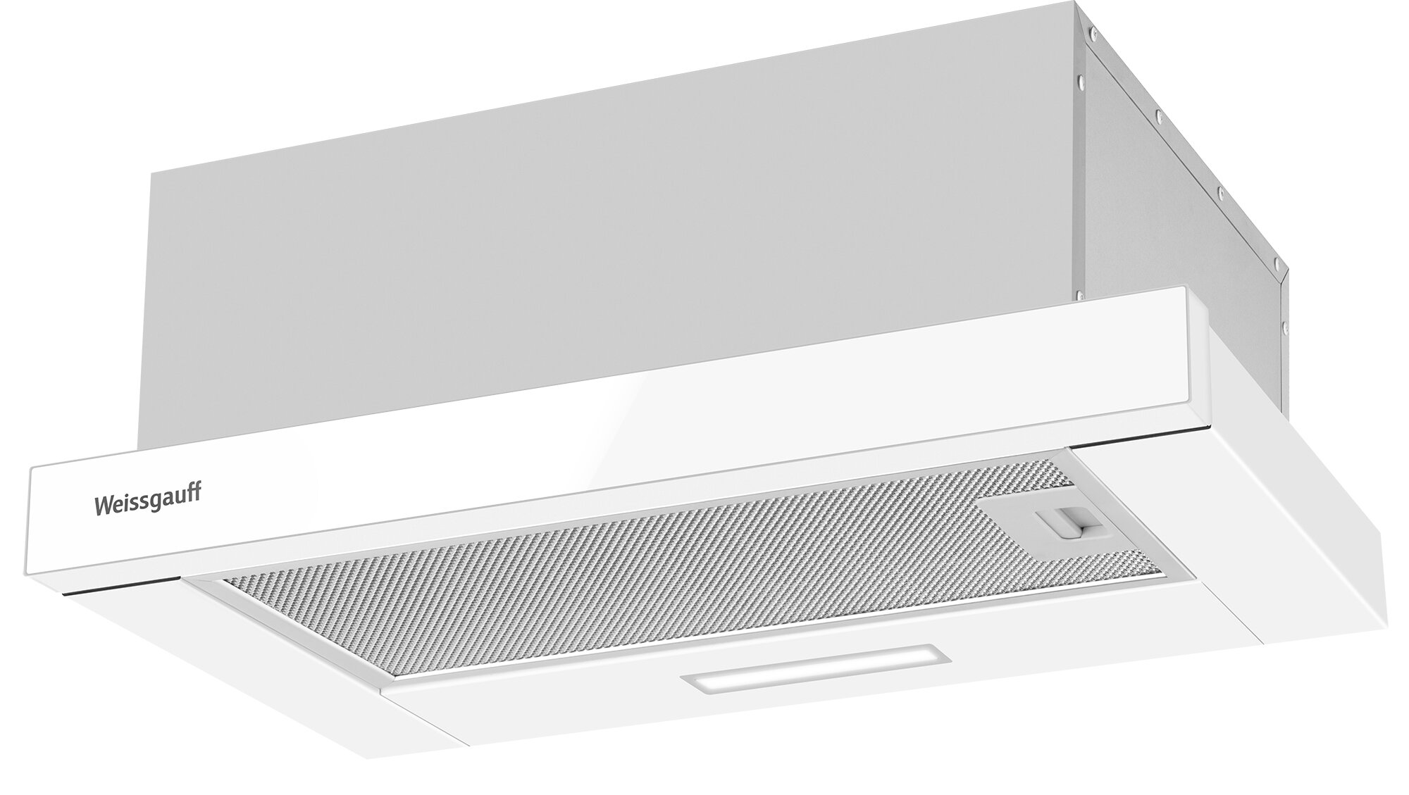 Кухонная встраиваемая вытяжка Weissgauff TEL 500 White Glass