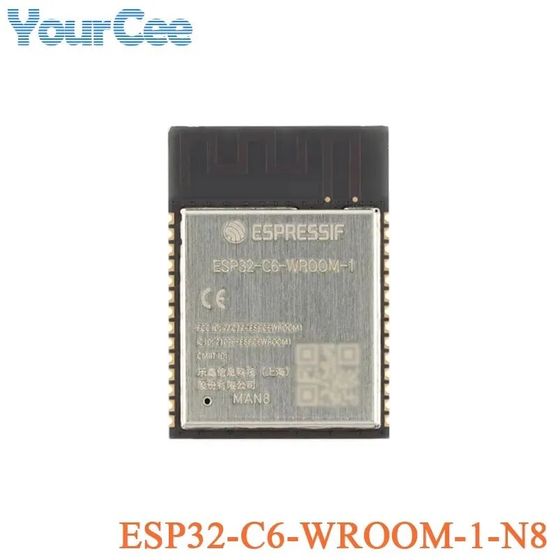 ESP32-C6-DevKitM-1 ESP32-C6-DevKitC-1 Мини-плата разработки ESP32-C6 MINI-1 WROOM-1 Беспроводной модуль Wi-Fi 2,4 ГГц 6 BLE5 Zigbee, C6-WROOM-1-N8