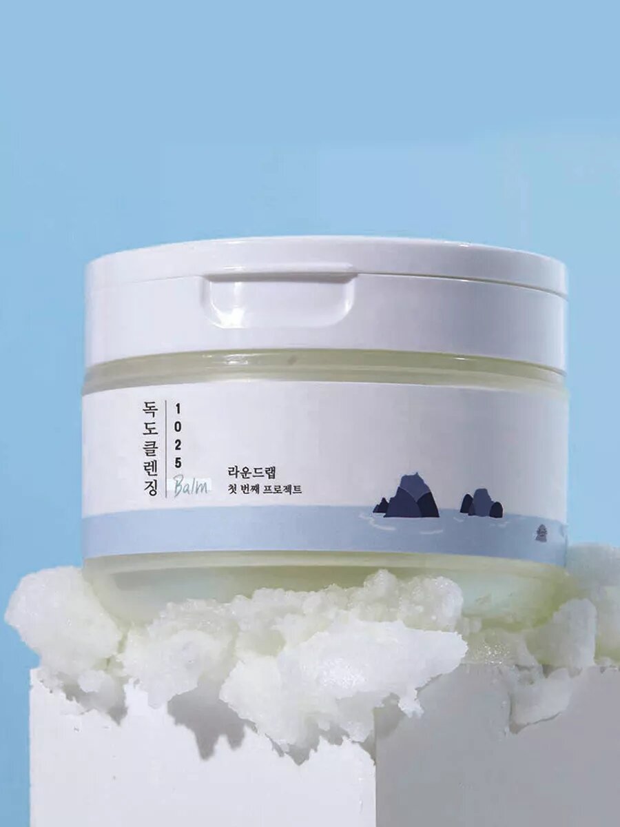 Гидрофильный бальзам Round Lab Dokdo Cleansing Balm, для очищения лица, с морской водой — фото 1