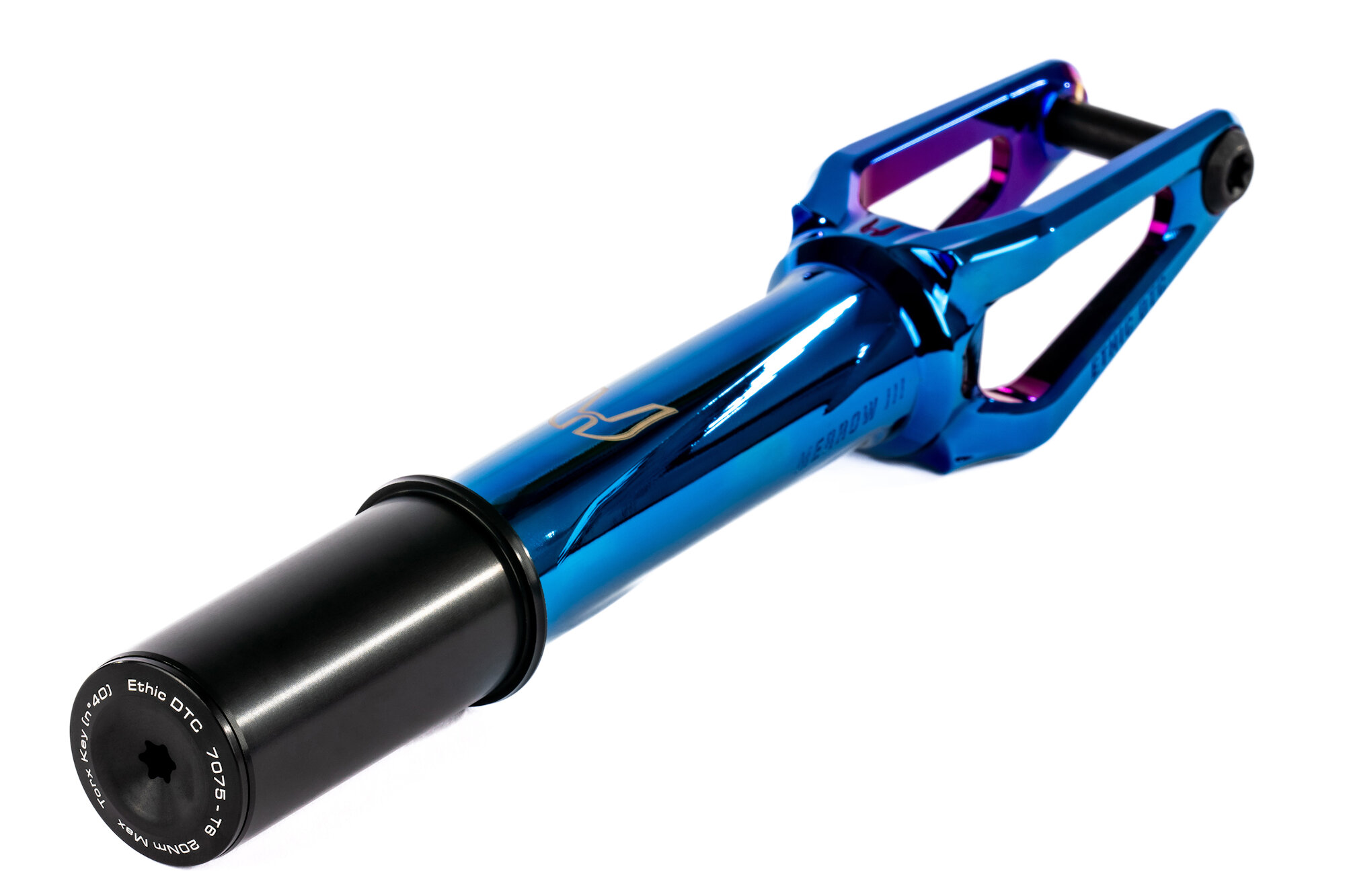 Вилка для трюкового самоката Ethic "Merrow Fork V3", 8STD, HIC - Chrome Blue