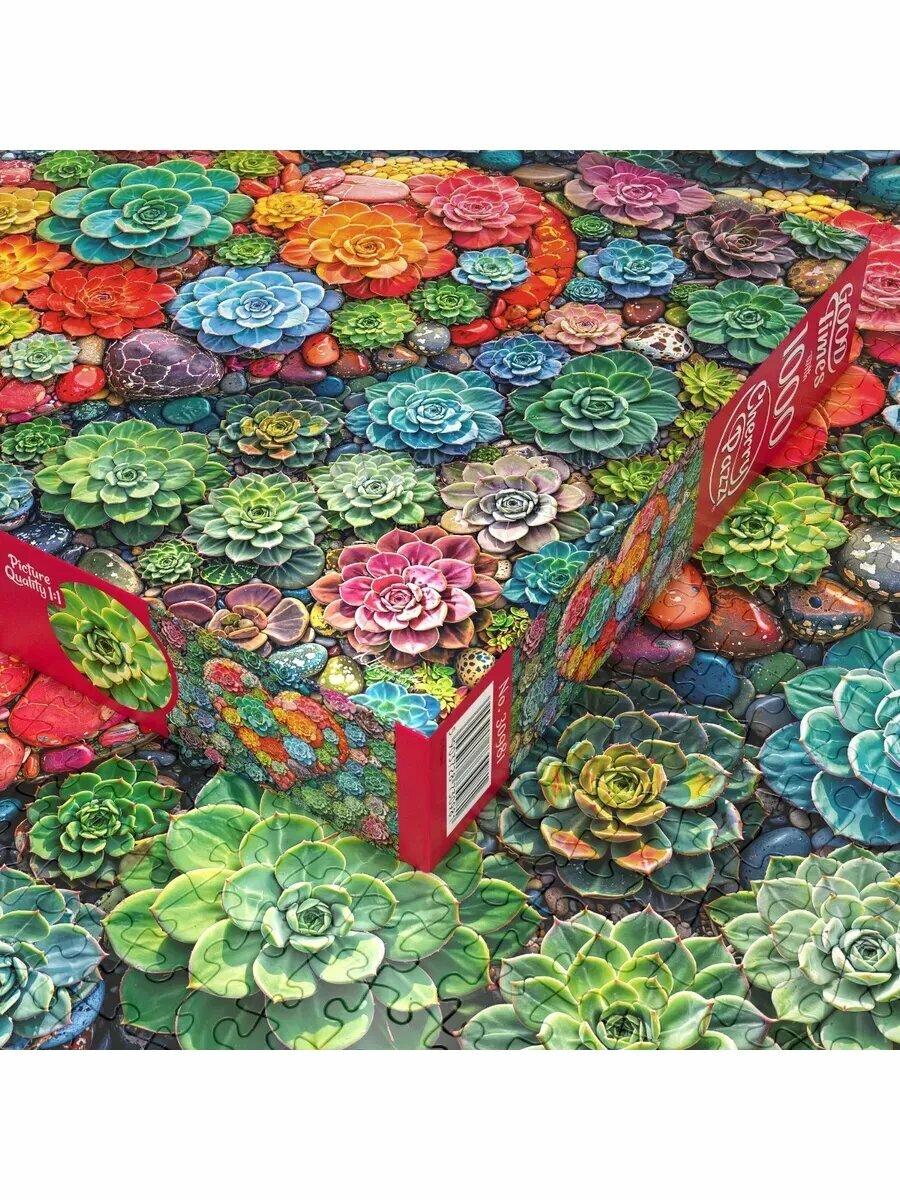 Пазл для взрослых 1000 элементов Цветочное сердце — фото 1