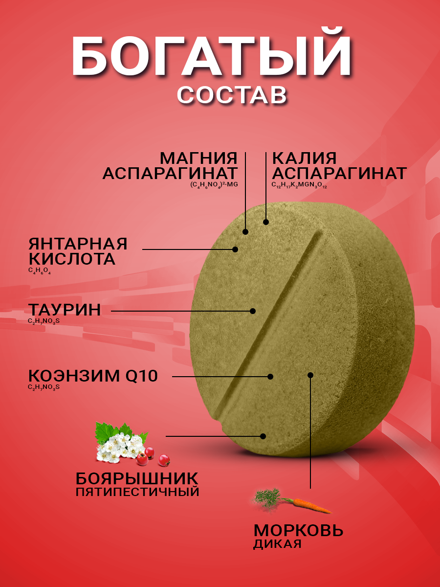 Изображение Кардиомаг Витаукт 60 таблеток, Укрепление и питание сердца и сосудов