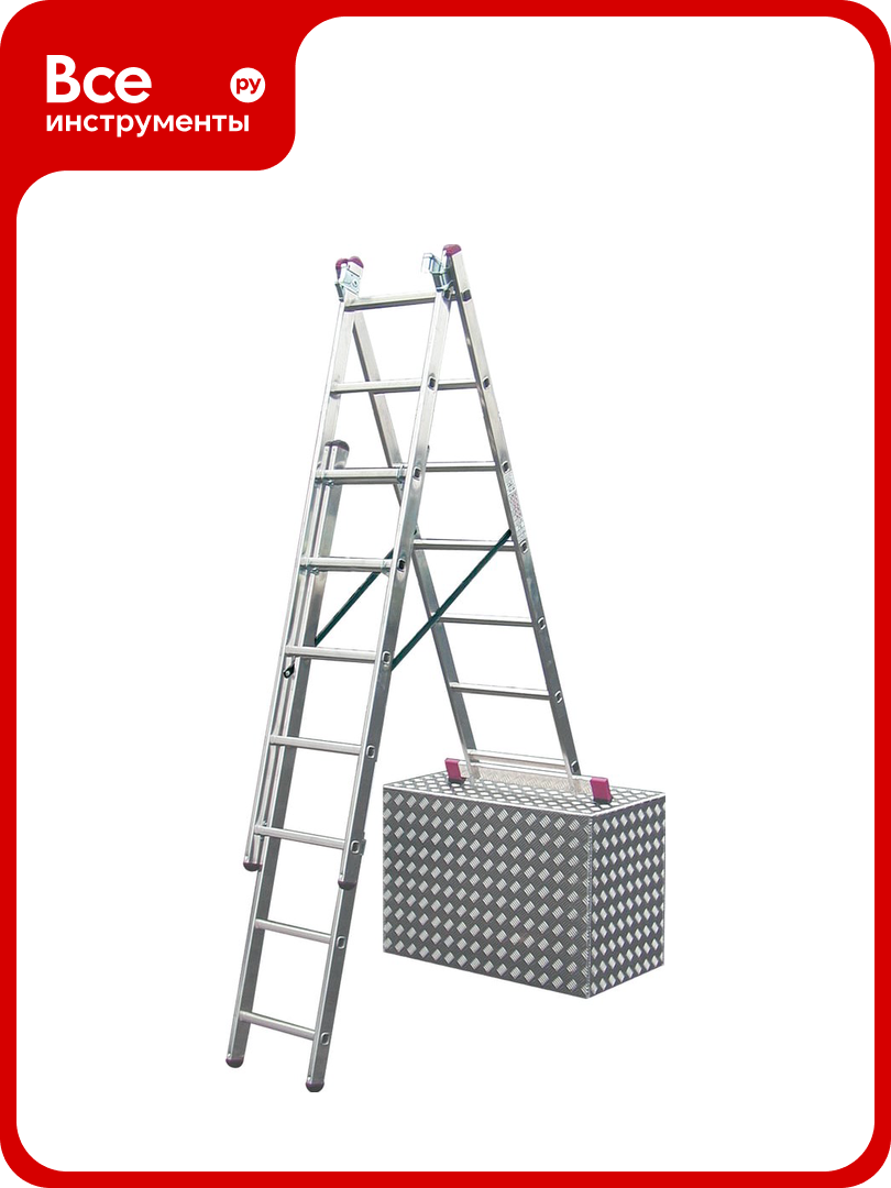 Универсальная алюминиевая лестница 3х7 Krause Corda 013378