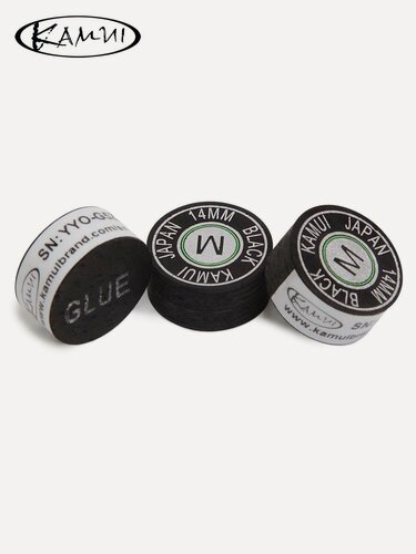 Изображение товара Наклейка для кия Kamui Black 14 мм Medium, многослойная, 1 шт.