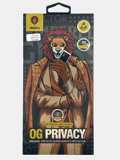 Тонированное защитное стекло для iPhone 11 pro Imopai Esd OG Privacy — фото 1