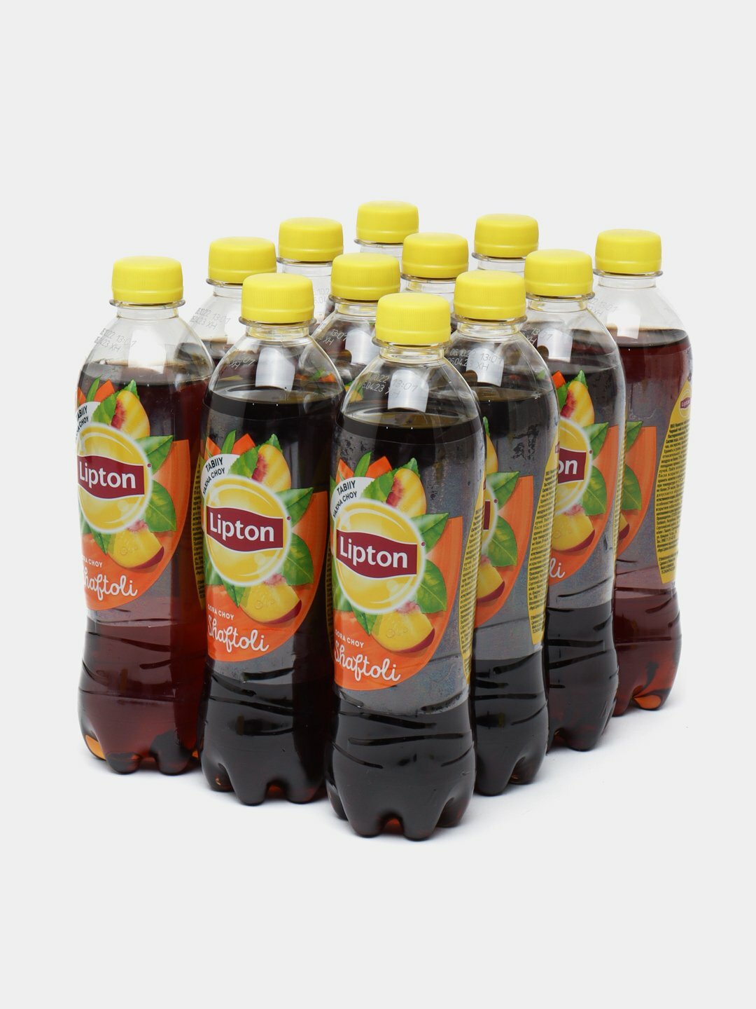 Черный чай Lipton Персик, 500 мл * 12 шт — фото 1