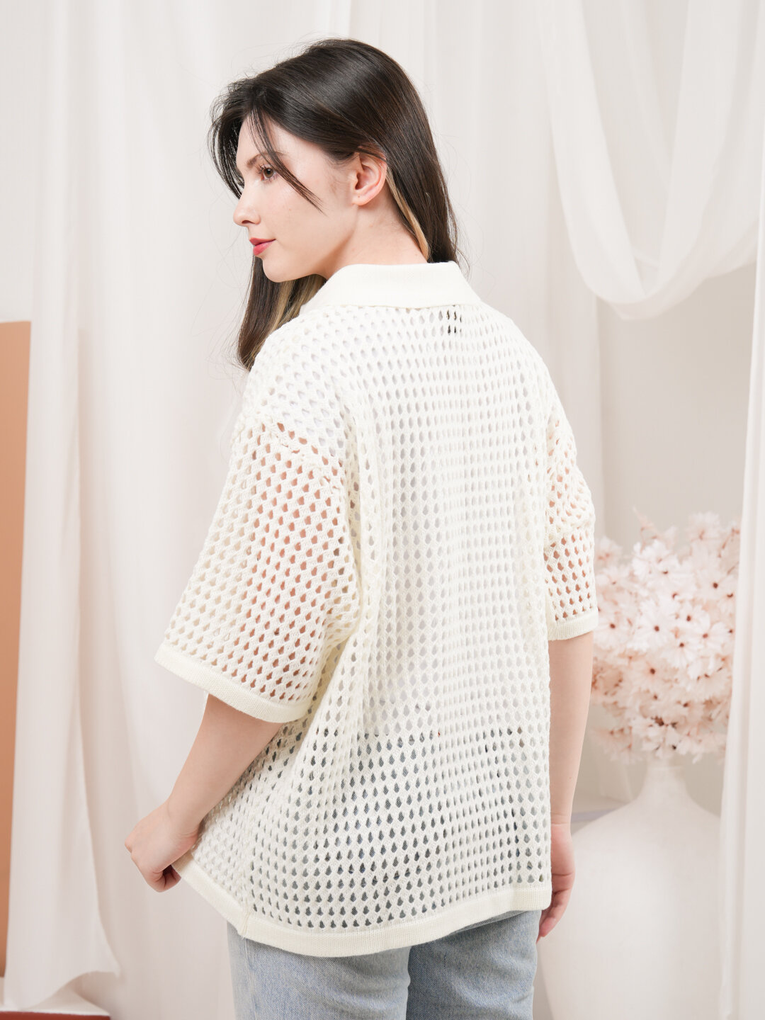 Кардиган Didov TRIKO 2452, размер 48-52, белый, белый — фото 1